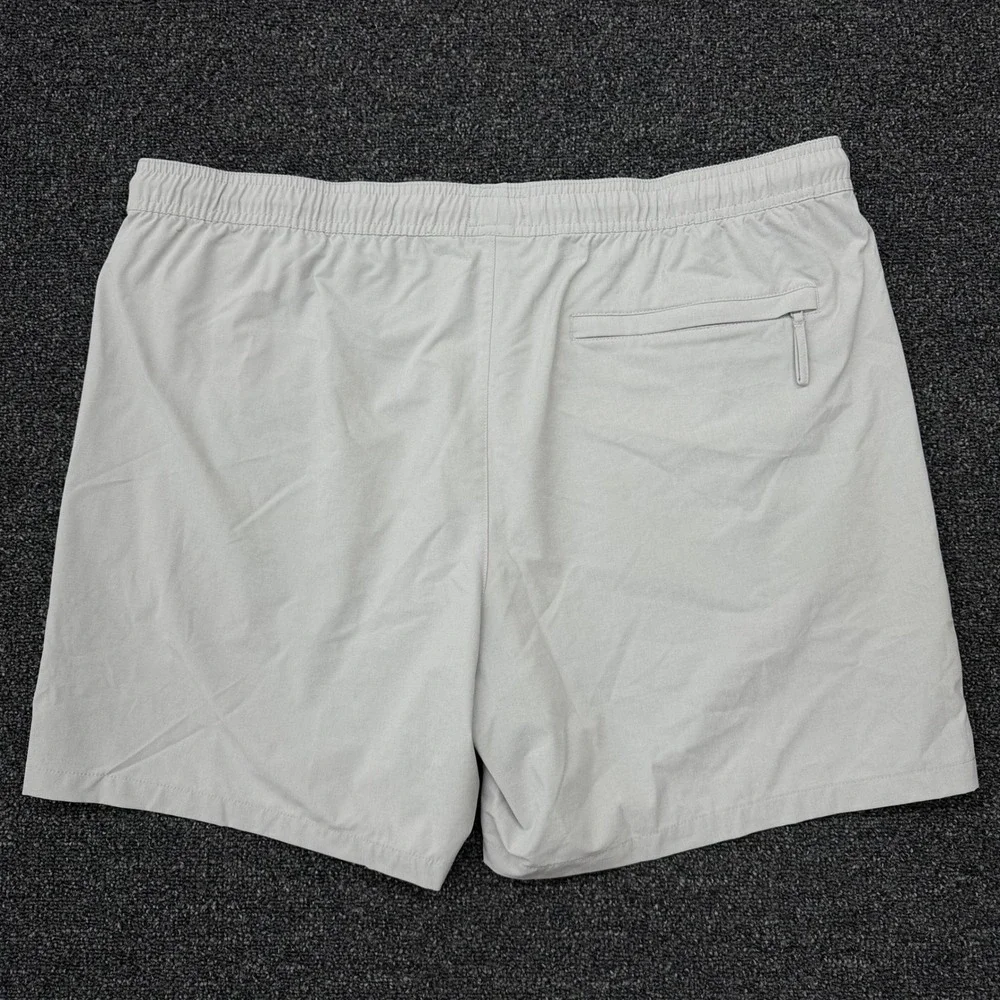 Marine Layer Mens XXL Swim Trunks Gray Blue Stripe Lined Board Shorts Beach 2024
